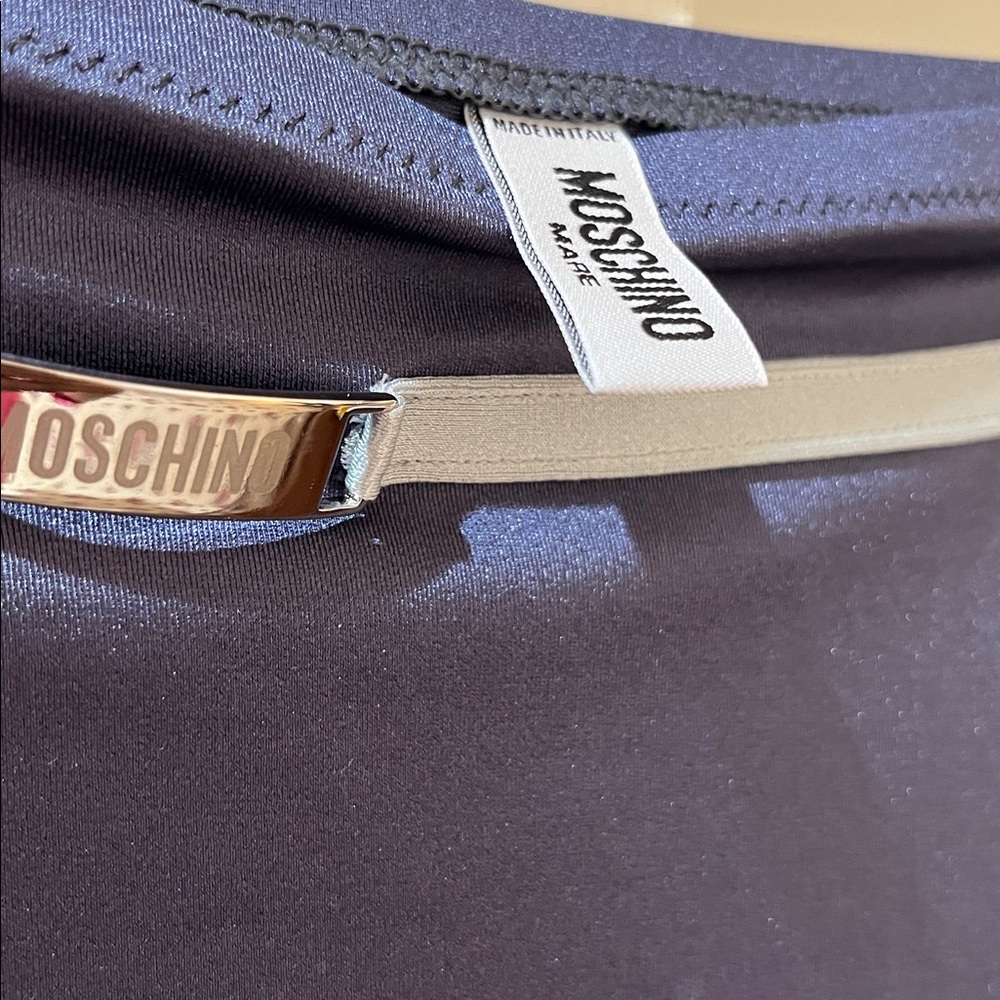 Moschino Dark Blue A-Line Skirt - Picture 2 of 4